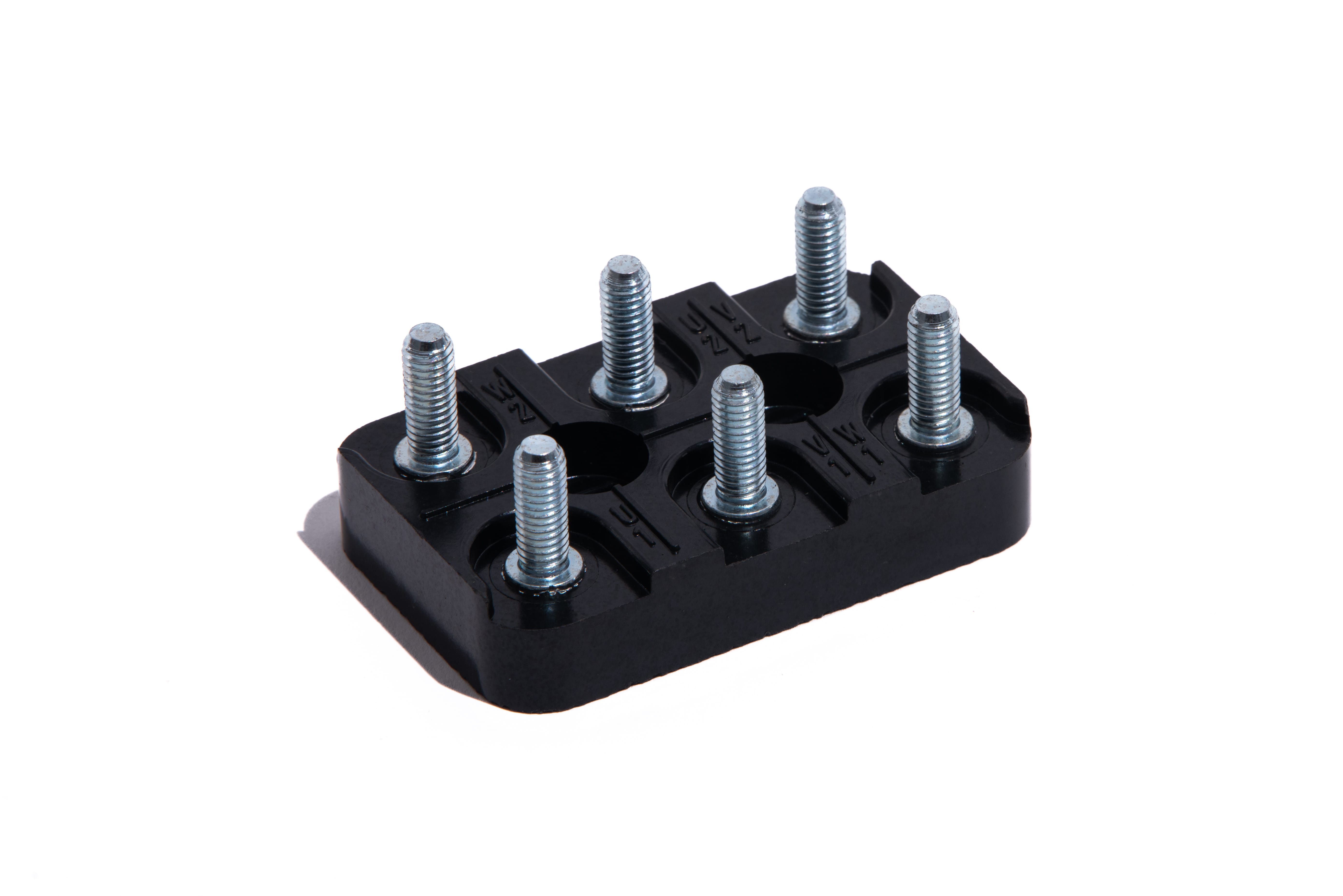 Morsettiera con 6 perni fissi - 0154 MR 1